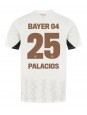 Bayer Leverkusen Exequiel Palacios #25 Vieraspaita 2024-25 Lyhythihainen